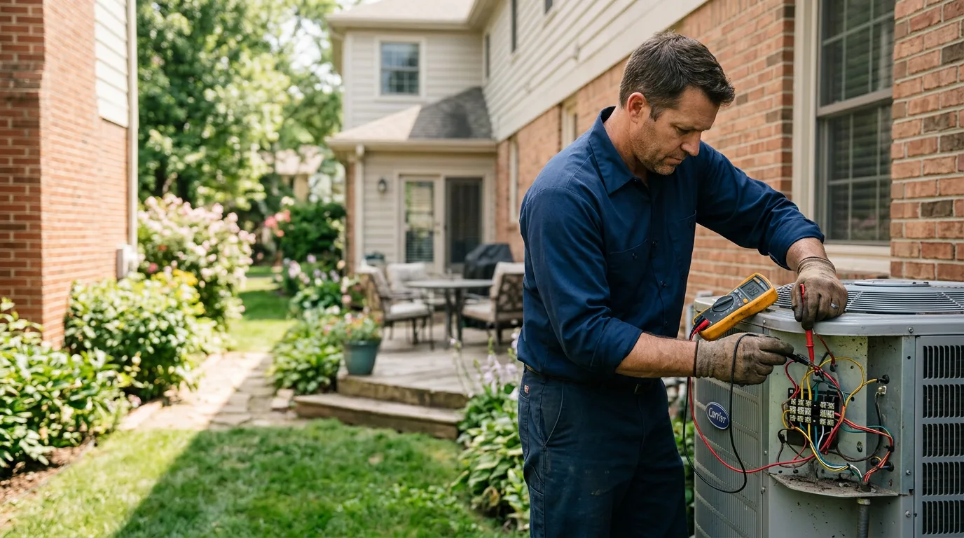 HVAC technician working near Pedricktown, NJ